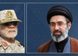 ارائه گزارش فرمانده قرارگاه خاتم‌الانبیا به فرمانده کل قوا